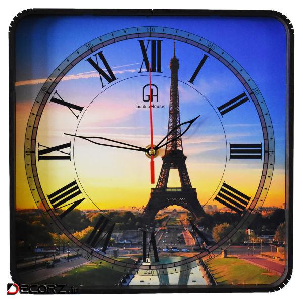 ساعت دیواری گلدن هوس مدل Paris Sunset ساعت دیواری گلدن هوس مدل Paris Sunset