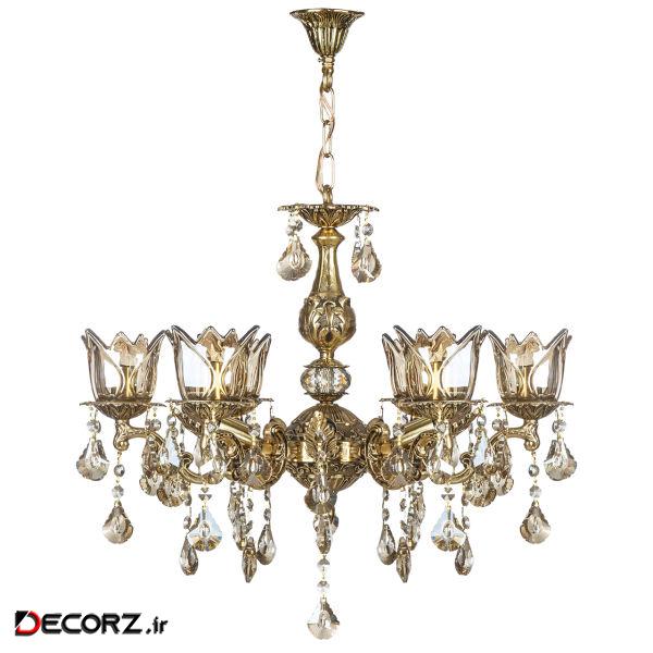 لوستر 12 شعله چشمه نور مدل C2972/6+6-B
