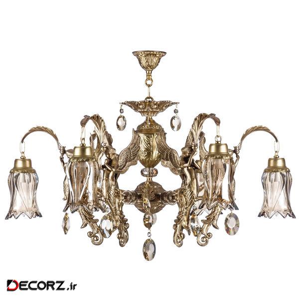 لوستر 12 شعله چشمه نور کد C2135/6+6 لوستر 12 شعله چشمه نور کد C2135/6+6