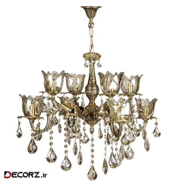 لوستر 12 شعله چشمه نور کد C2970-4-B