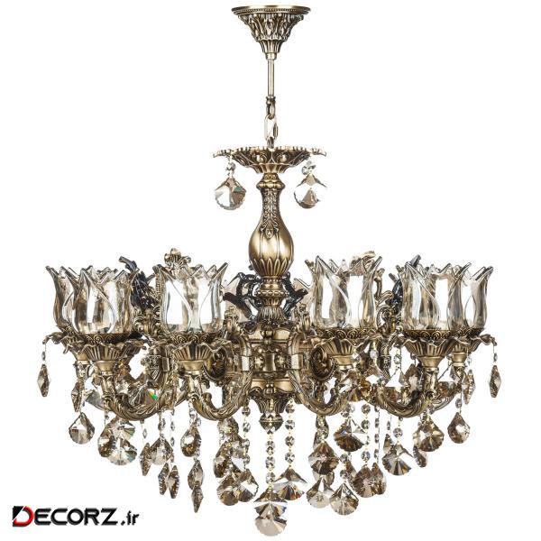 لوستر 15 شعله چشمه نور مدل M3579-5-5-A
