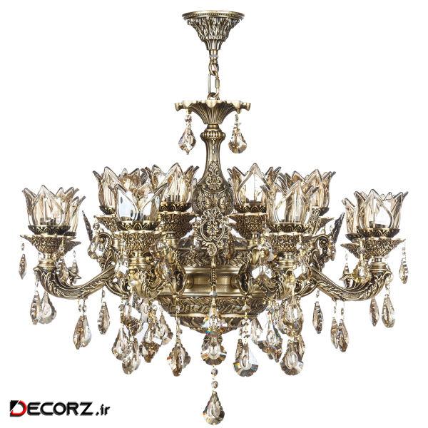 لوستر 16 شعله چشمه نور مدل M3413/8-8-A