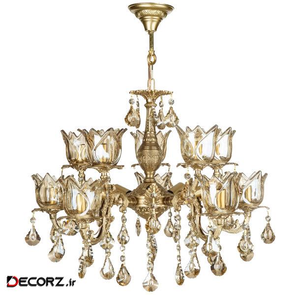 لوستر 18 شعله چشمه نور کد C2970/6