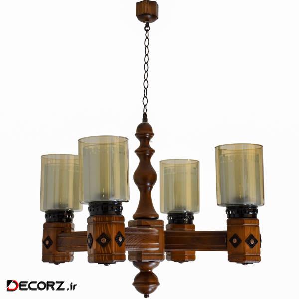 لوستر 4 شعله دارکار مدل پرنیان کد 255