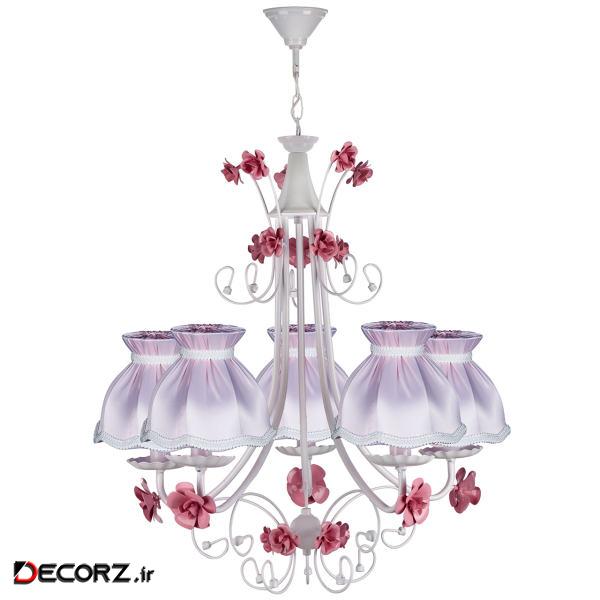 لوستر 5 شعله چشمه نور مدل A2211/5-PK لوستر 5 شعله چشمه نور مدل A2211/5-PK