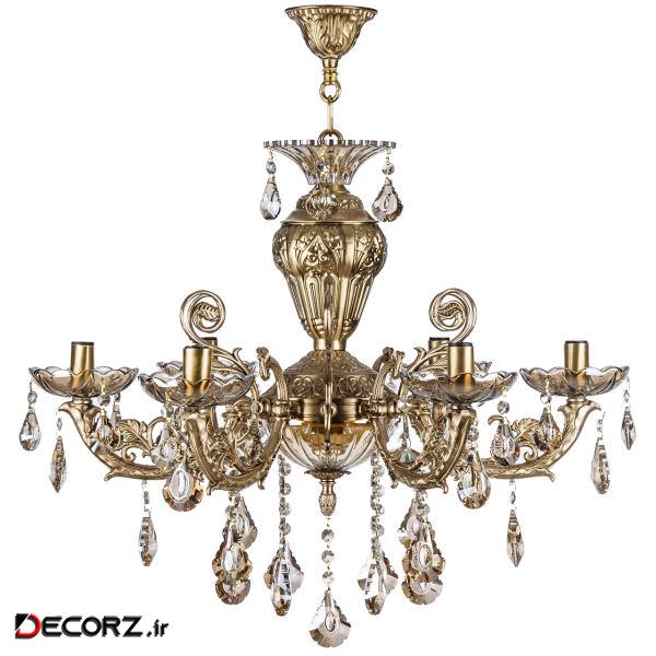 لوستر 6 شعله چشمه نور کد C2134/6 لوستر 6 شعله چشمه نور کد C2134/6