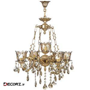 لوستر ۹ شعله چشمه نور مدل C2973/4+5-A