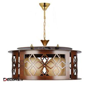 لوستر و چراغ آویز چوبی مدل ۲۱۷/۴
