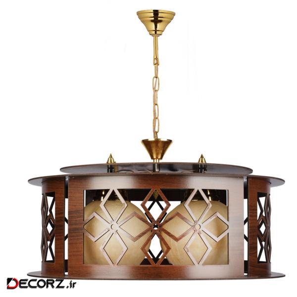  لوستر و چراغ آویز چوبی مدل 217/4