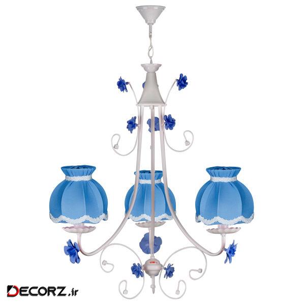 لوستر3 شعله چشمه نور مدل A2211/3-BL لوستر3 شعله چشمه نور مدل A2211/3-BL