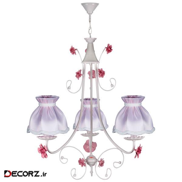 لوستر3 شعله چشمه نور مدل A2211/3-PK لوستر3 شعله چشمه نور مدل A2211/3-PK