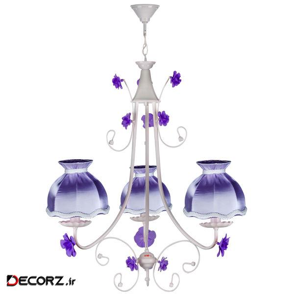 لوستر3 شعله چشمه نور مدل A2211/3-PUR