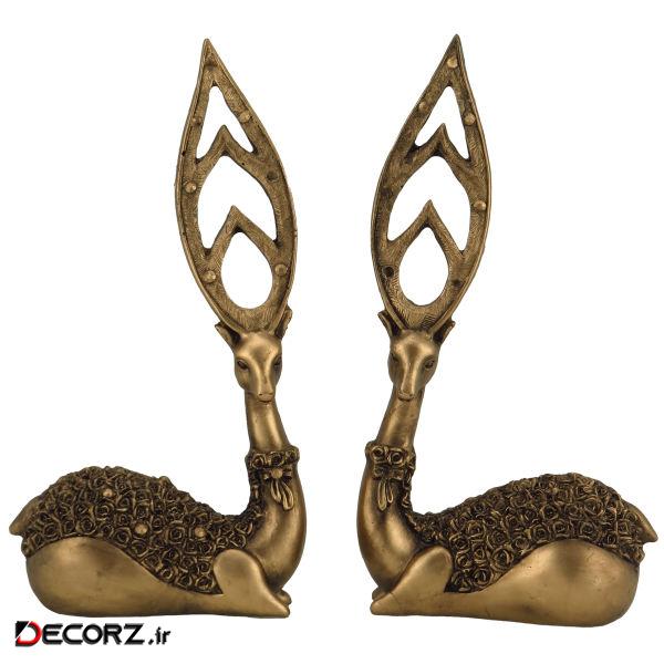 مجسمه مدل PE-NZ084 طرح آهو مجموعه دو عددی مجسمه مدل PE-NZ084 طرح آهو مجموعه دو عددی