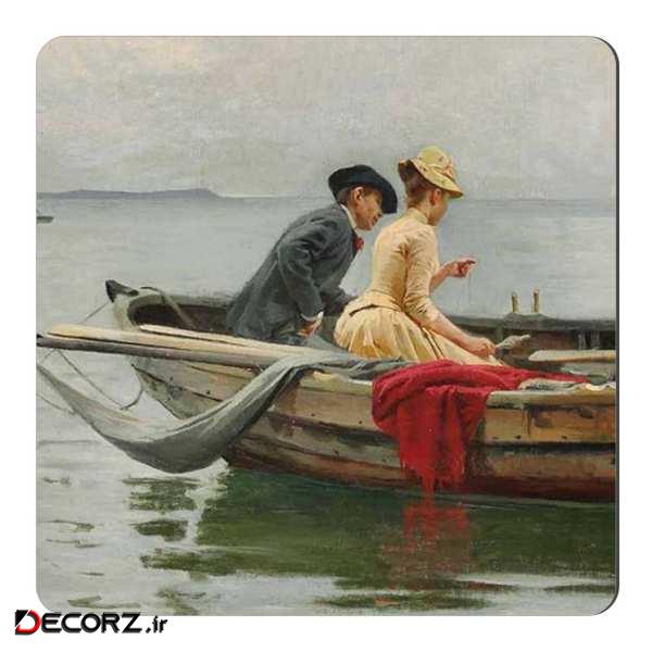      مگنت طرح عشاق در قایق کد wmg2297
