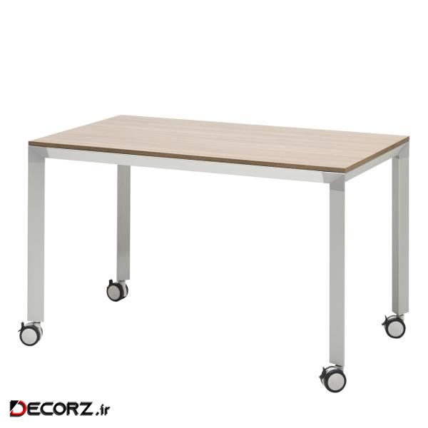 میز چرخ دار فرآذین مدل FED SP4 01 بلوطی روشن