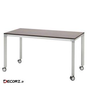 میز چرخ دار فرآذین مدل FED SP4 02 بلوطی تیره