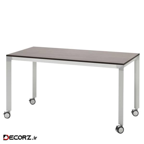 میز چرخ دار فرآذین مدل FED SP4 02 بلوطی تیره