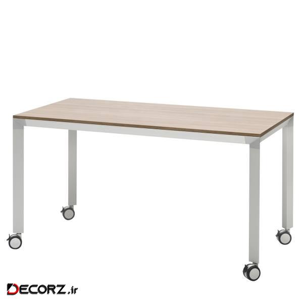 میز چرخ دار فرآذین مدل FED SP4 02 بلوطی روشن