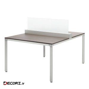 میز کار گروهی فرآذین مدل WSD-1001 بلوطی تیره