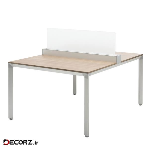 میز کار گروهی فرآذین مدل WSD-1001 بلوطی روشن