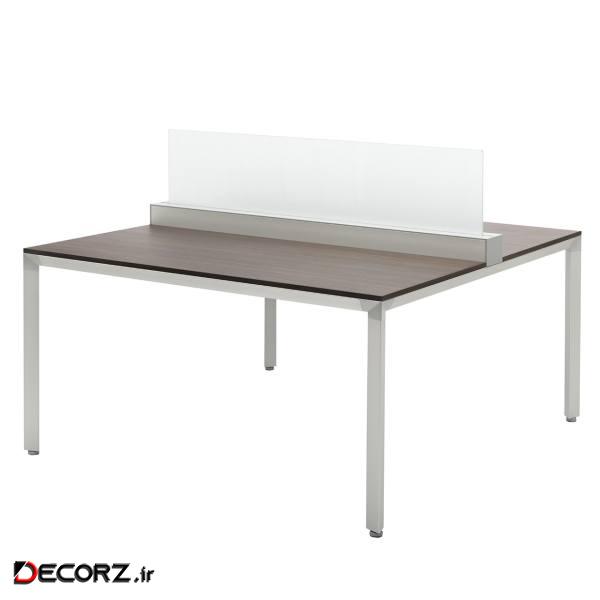 میز کار گروهی فرآذین مدل WSD-1002 بلوطی تیره
