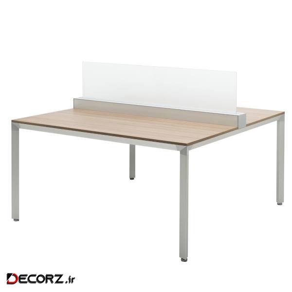 میز کار گروهی فرآذین مدل WSD-1002 بلوطی روشن