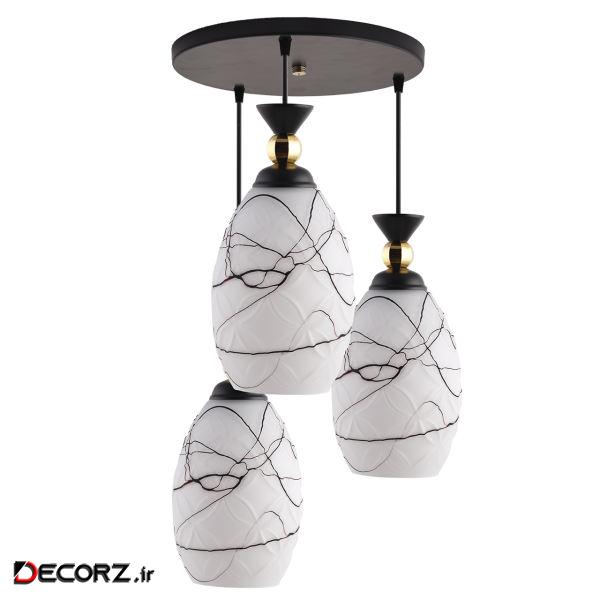 چراغ آویز دیلایت مدل SINAN کد AZ1297-3-DLT585 چراغ آویز دیلایت مدل SINAN کد AZ1297-3-DLT585