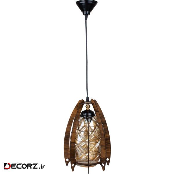 چراغ آویز طرح مرمری موشکی کد 5 چراغ آویز طرح مرمری موشکی کد 5
