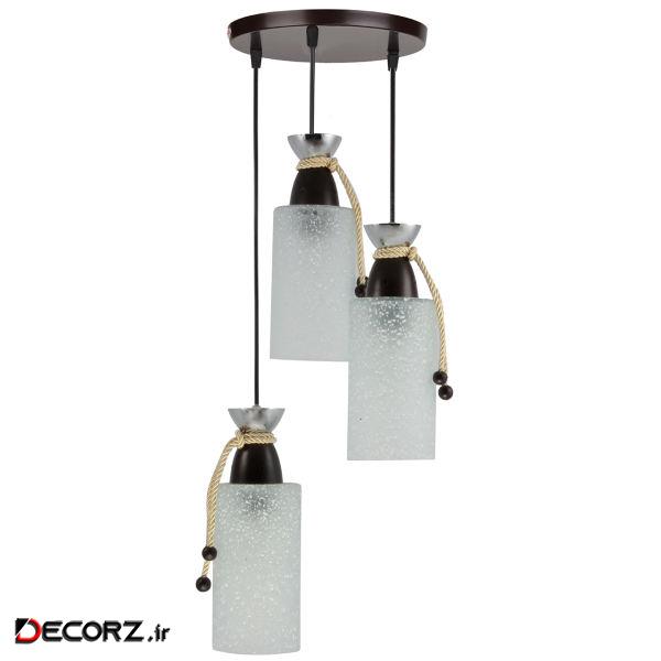 چراغ آویز چشمه نور کد A1268/3H چراغ آویز چشمه نور کد A1268/3H