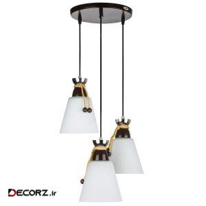 چراغ آویز چشمه نور کد A1276/3H