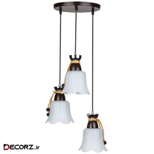 چراغ آویز چشمه نور  کد A1277/3H