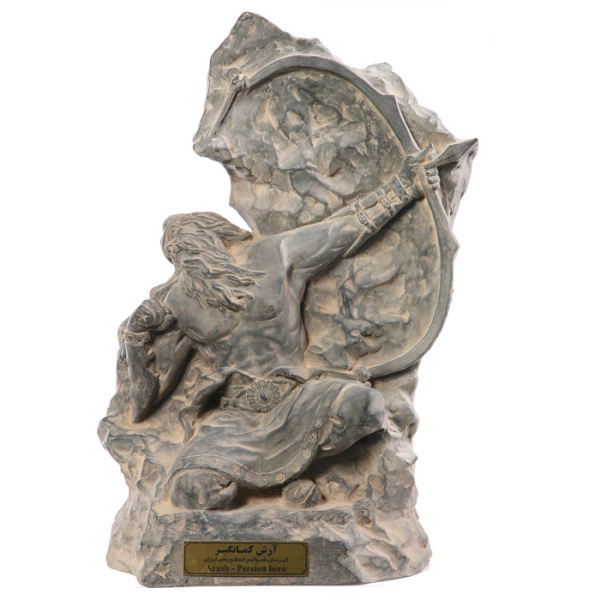مجسمه تندیس و پیکره شهریار مدل تندیس آرش کمانگیر کد M280-1