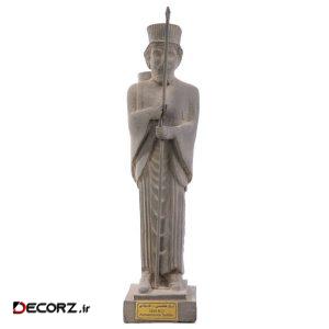 مجسمه تندیس و پیکره شهریار مدل سرباز نیزه دار پارسی کد MO1670 سایز متوسط