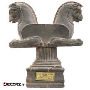 مجسمه تندیس و پیکره شهریار مدل سر ستون عقاب کد MO250
