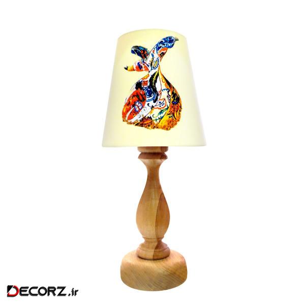 آباژور رومیزی برگ صدق طرح رقص سماع کد AB29 آباژور رومیزی برگ صدق طرح رقص سماع کد AB29