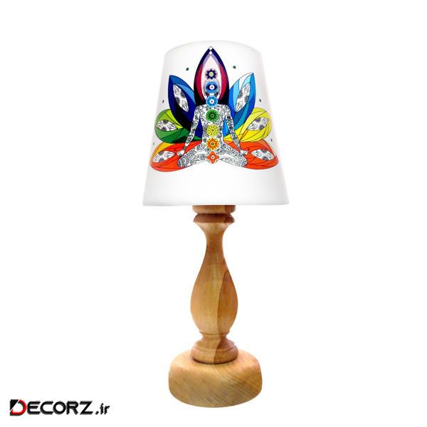 آباژور رومیزی برگ صدق طرح مدیتیشن کد AB09