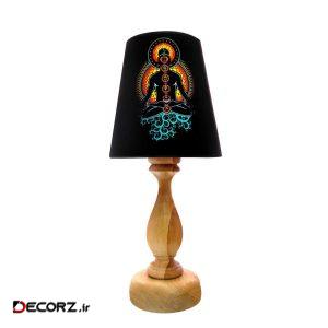 آباژور رومیزی برگ صدق طرح هفت چاکرا کد AB02