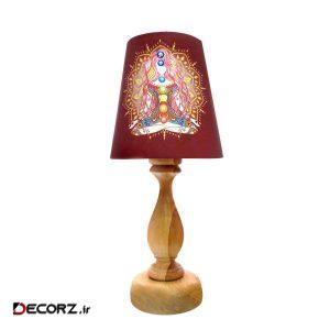 آباژور رومیزی برگ صدق طرح هیپی کد AB012