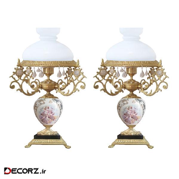 آباژور رومیزی پاتریس کلاسیک کد pat-392 بسته 2 عددی آباژور رومیزی پاتریس کلاسیک کد pat-392 بسته 2 عددی