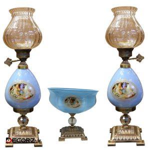 آباژور رومیزی کد T240 بسته ۲ عددی به همراه میوه خوری