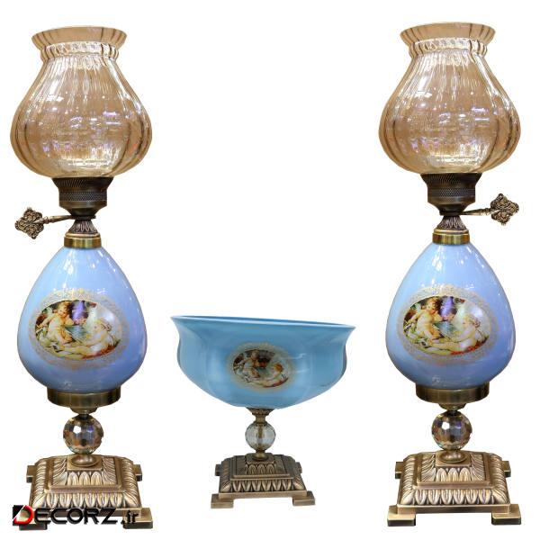آباژور رومیزی کد T240 بسته 2 عددی به همراه میوه خوری آباژور رومیزی کد T240 بسته 2 عددی به همراه میوه خوری