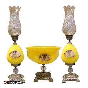 آباژور رومیزی کد T246 بسته ۲ عددی به همراه میوه خوری