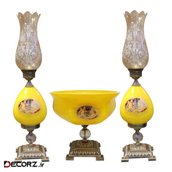 آباژور رومیزی کد T246 بسته 2 عددی به همراه میوه خوری آباژور رومیزی کد T246 بسته 2 عددی به همراه میوه خوری