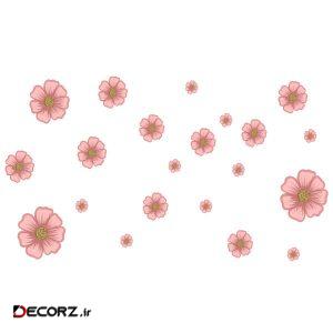استیکر دیواری طرح nice flower
