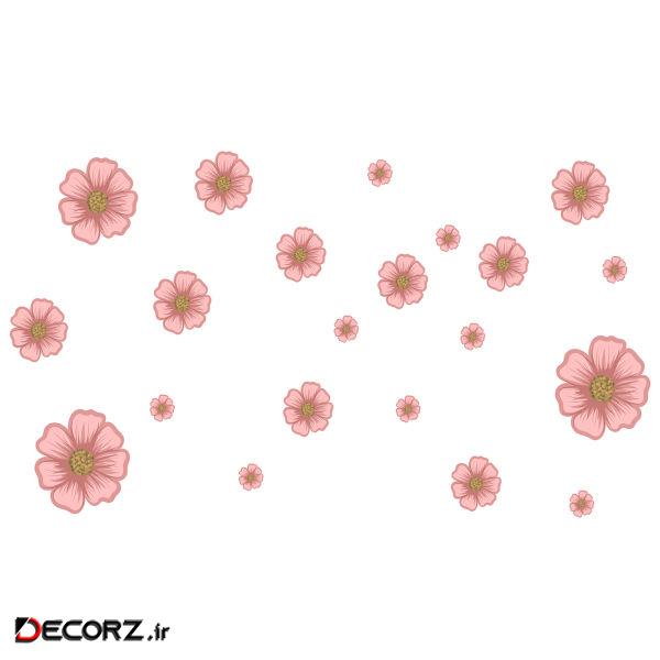 استیکر دیواری طرح nice flower استیکر دیواری طرح nice flower
