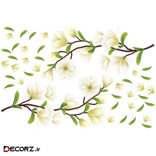 استیکر دیواری طرح شکوفه سیب کد 03 استیکر دیواری طرح شکوفه سیب کد 03