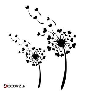 استیکر دیواری ویان طرح قاصدک عشق