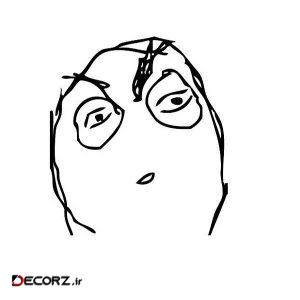استیکر طرح meme face 1