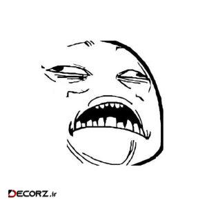 استیکر طرح meme face 10
