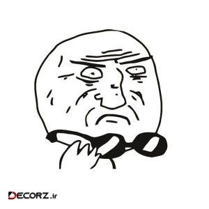 استیکر طرح meme face 4